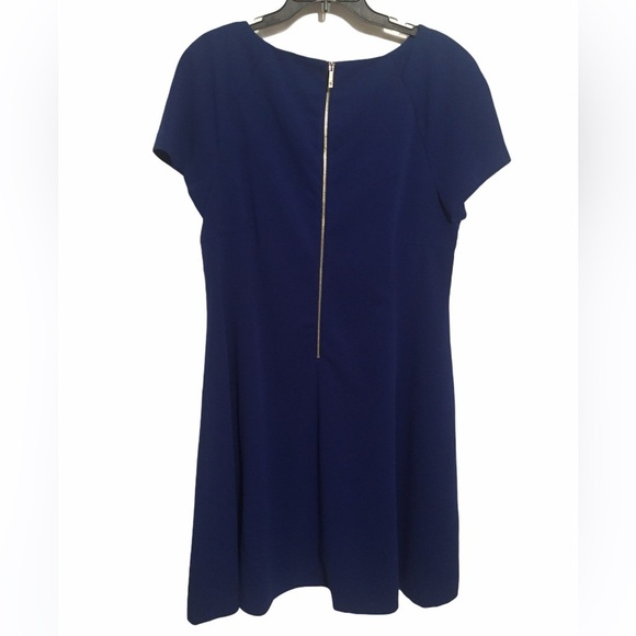 Tommy Hilfiger Blue Fit &  Flare Dress sz 16 W - Picture 2 of 4